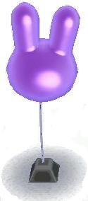 Bunny Indigo Balloon
