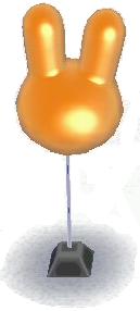 Bunny Orange Balloon
